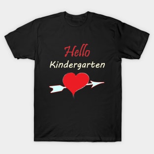 back to school shirt hello kindergarten,100 days shirt T-Shirt